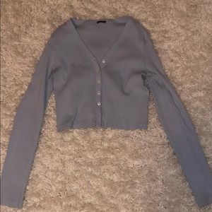 light blue button up